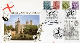 Jack Brabham F1 Motor Racing There'll Always Be An England Hand Signed FDC