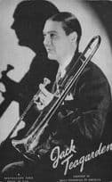 Jack Teagarden Big Band Jazz Musician Old Printed Signed Postcard