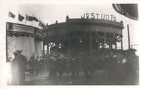 Jacob Studts Roundabout Wanstead London WW1 Fair Old PB Postcard Photo