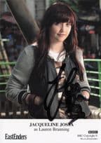 Jacqueline Jossa as Lauren Branning Eastenders Hand Signed Cast Card Photo