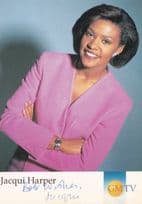 Jacqui Harper GMTV Hand Signed Cast Card Photo