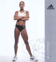 Jade Johnson Long Jump Track & Field UK Olympic Games Athlete Hand Signed Photo