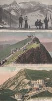 Jaman Rochers De La Naye Summit Hotel 3x Swiss Postcard s