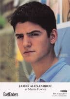 James Alexandrou as Martin Fowler Eastenders Hand Signed Cast Photo