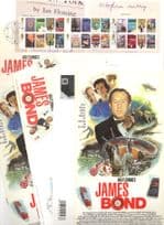 James Bond 2008 MULTI Unidentified Facimile Signed FDC & Ephemera