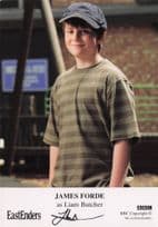 James Forde as Liam Butcher Eastenders Hand Signed Cast Card Photo