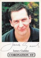 James Gaddas Coronation Street Vintage Rare Printed Signed Cast Card