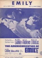 James Garner Julie Andrews The Americanization Of Emily XL Sheet Music