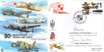 James Moorhouse Polish Poland Air Force MULTI Hand Signed FDC