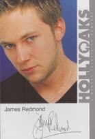James Redmond Hollyoaks Vintage Official Rare Cast Card Photo