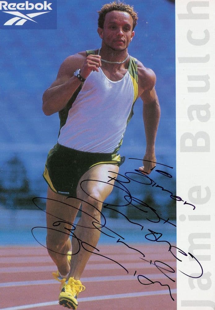 Jamie Baulch Olympic Games Athletics Gold Hand Signed Photo