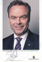 Jan Bjorklund Swedish MP Liberal Peoples Party Politician Hand Signed Photo