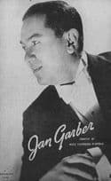 Jan Garber Jazz Music Big Band Leader Printed Signed Autograph Old Postcard