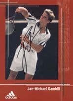 Jan Michael Gambill LGBT USA Tennis Sports Large Hand Signed Photo