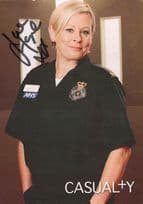 Jane Hazlegrove as Dixie in Casualty RARE Hand Signed Cast Card Photo