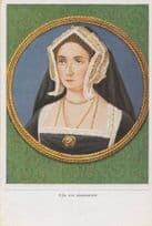 Jane Seymour Queen Of England Painting Old Cigarette Card