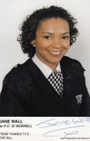 Jane Wall as DI Worrell ITV The Bill Hand Signed Cast Card Photo