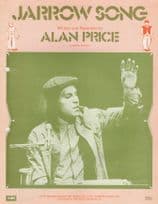 Jarrow Song Alan Price 1970s Sheet Muisc