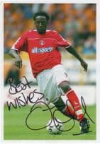 Jason Euell Charlton Athletic Football Club Hand Signed Large Photo