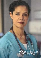 Jaye Griffiths as Elle in Casualty BBC Hand Signed Cast Card Photo
