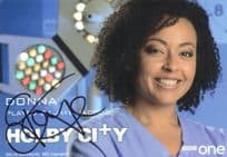 Jaye Jacobs as Donna Holby City RARE BBC Hand Signed Cast Card Photo