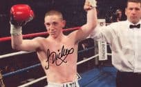 Jazza Dickens British Boxing Champion 8x6 Hand Signed Photo