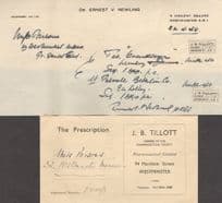 JB Tillott Westminster London Old Pharmacists Medical Prescription & Cover