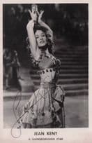 Jean Kent A Gainsborough Star Hand Signed Old Publicity Photo