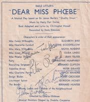 Jean Telfer Olga Lindo John Crocker Peter Graves Theatre Signed Ephemera