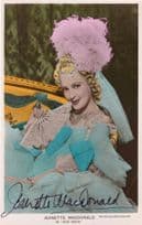 Jeanette MacDonald New Moon Antique Hand Signed Coloured Autograph Photo