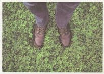 Jeans & Leather Shoes Boots In Forest German Postcard