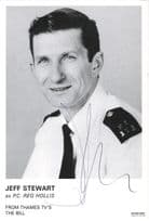 Jeff Stewart ITV The Bill Rare Alternative Hand Signed Cast Card Photo