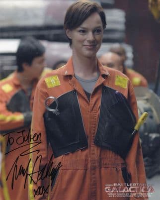 Jen Jennifer Halley as Diana Seelix Battlestar Galactica 10x8 Hand Signed Photo