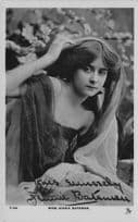 Jennie Bateman Edwardian Actress Antique Theatre Hand Signed Photo