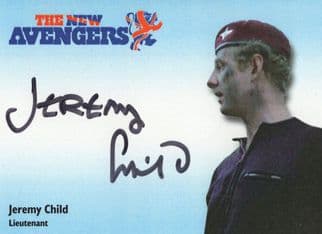 Jeremy Child The New Avengers Hand Signed Autograph Card