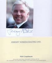Jeremy Noseda Horse Race Newmarket Trainer Hand Signed Photo