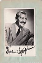 Jerry Colonna of Bob Hope & Alice In Wonderland Old Hand Signed Photo