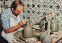 Jersey Pottery Crafts Jug Worker Craftsman Stunning Postcard