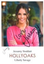 Jessamy Stoddart as Liberty Savage Hollyoaks RARE Hand Signed Cast Card Photo