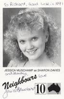 Jessica Muschamp as Sharon Davies Neighbours Hand Signed Photo