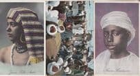 Jeune Barbarin Jeune Fille Arab Solennites 3x Arab Antique Postcard s