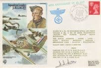 JH Lacey D-Day Squadron Leader Military Swastika Hand Signed FDC