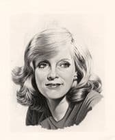 Jill Chance Stunning Portrait Painting Crossroads 10x8 TV Times Press Photo