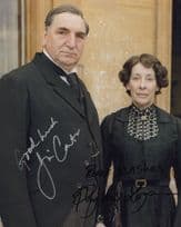 Jim Carter Phyllis Logan Downton Abbey 10x8 MULTI Hand Signed Photo