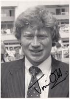 Jim Old Wiltshire Horse Race Racing Trainer Large Hand Signed Photo