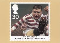 Jim Sullivan Historic Rugby League Football Player Portrait Postcard