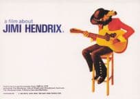 Jimi Hendrix Film Poster of Woodstock Live Rare Photo Postcard
