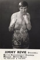 Jimmy Revie British Featherweight Boxing Champion Management Photo