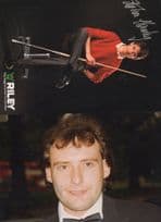 Jimmy White Stephen Hendry TWO 8x6 Large Hand Signed Photo s