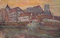 Jindr Hradec Czech Republic Oilette Painting WW1 Old Postcard